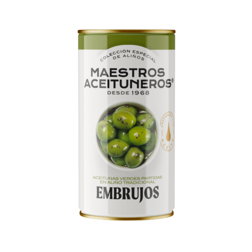 Aceitunas Verdes partidas en aliños Tradicional