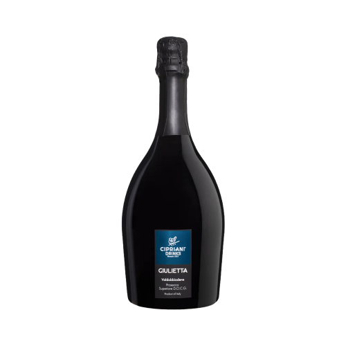 Botella de Cipriani Giulietta Prosecco DOCG, espumoso italiano